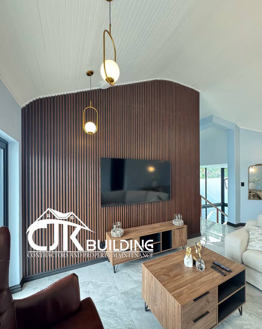 Interior living space with sea view